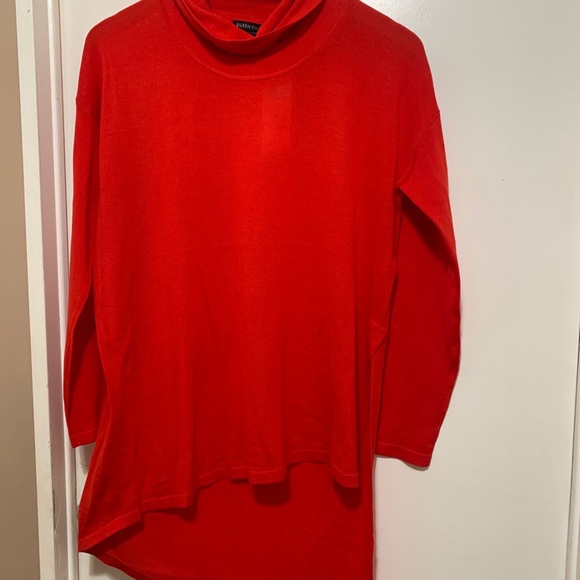 EILEEN FISHER Asymmetrical Merino Wool Lava Top - Picture 5 of 8